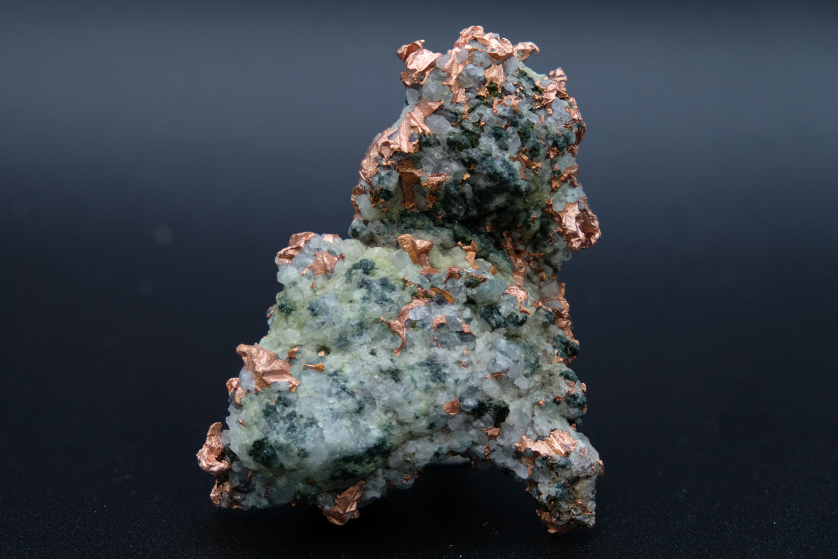 Native Copper, Quartz, Calcite, Epidote