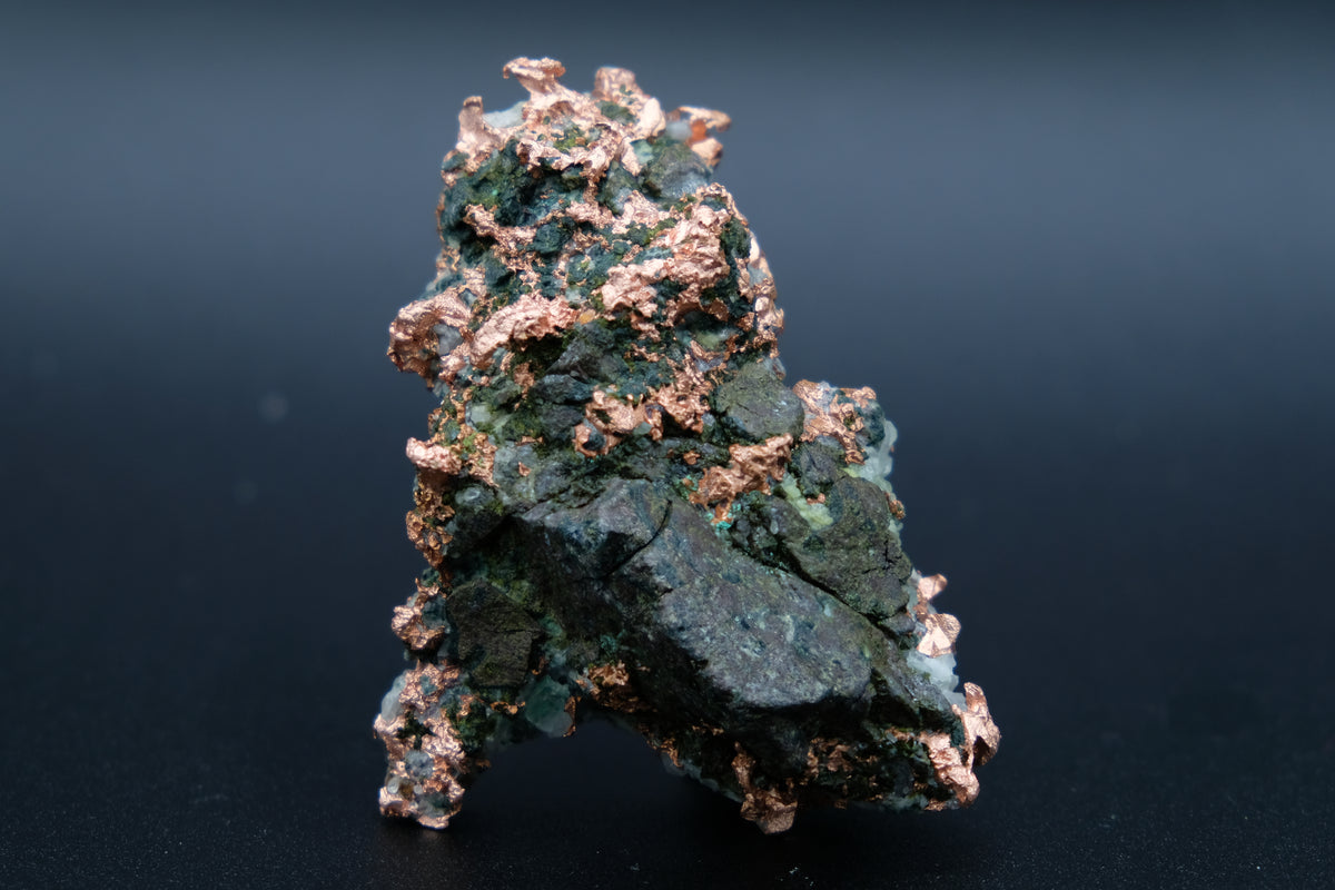 Native Copper, Quartz, Calcite, Epidote