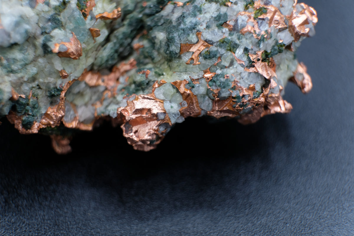 Native Copper, Quartz, Calcite, Epidote