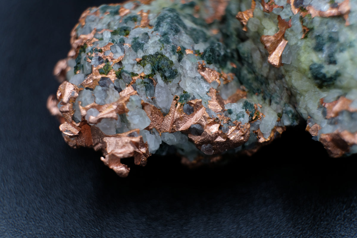 Native Copper, Quartz, Calcite, Epidote