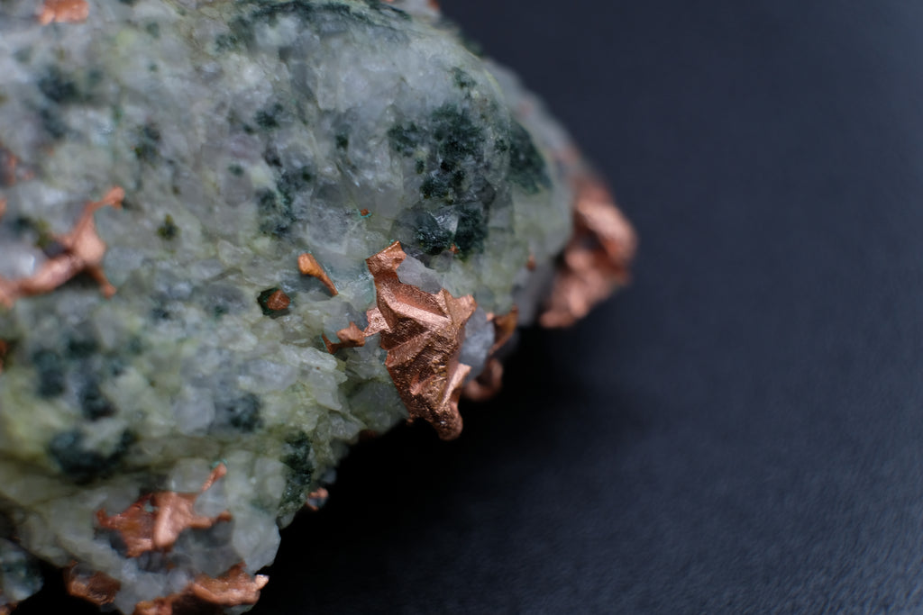 Native Copper, Quartz, Calcite, Epidote