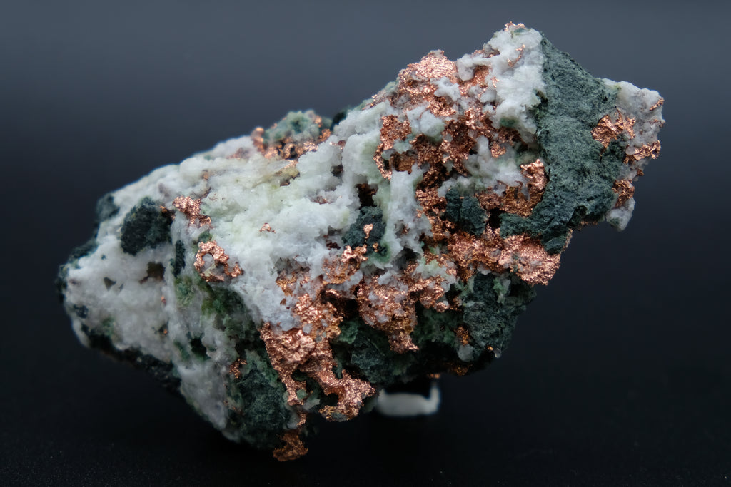Native Copper, Quartz, Calcite, Epidote